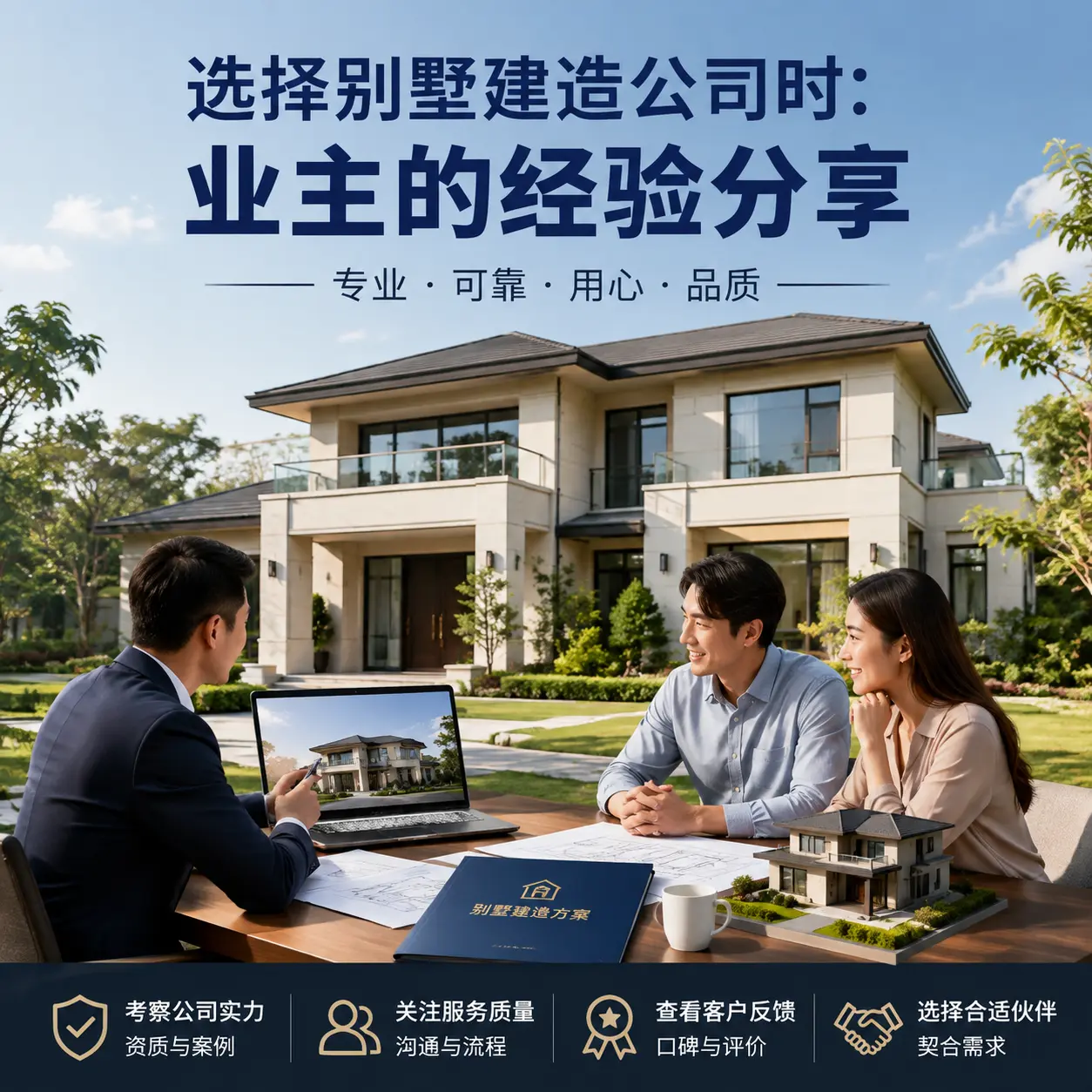 选择别墅建造公司时： 正安 业主的经验分享