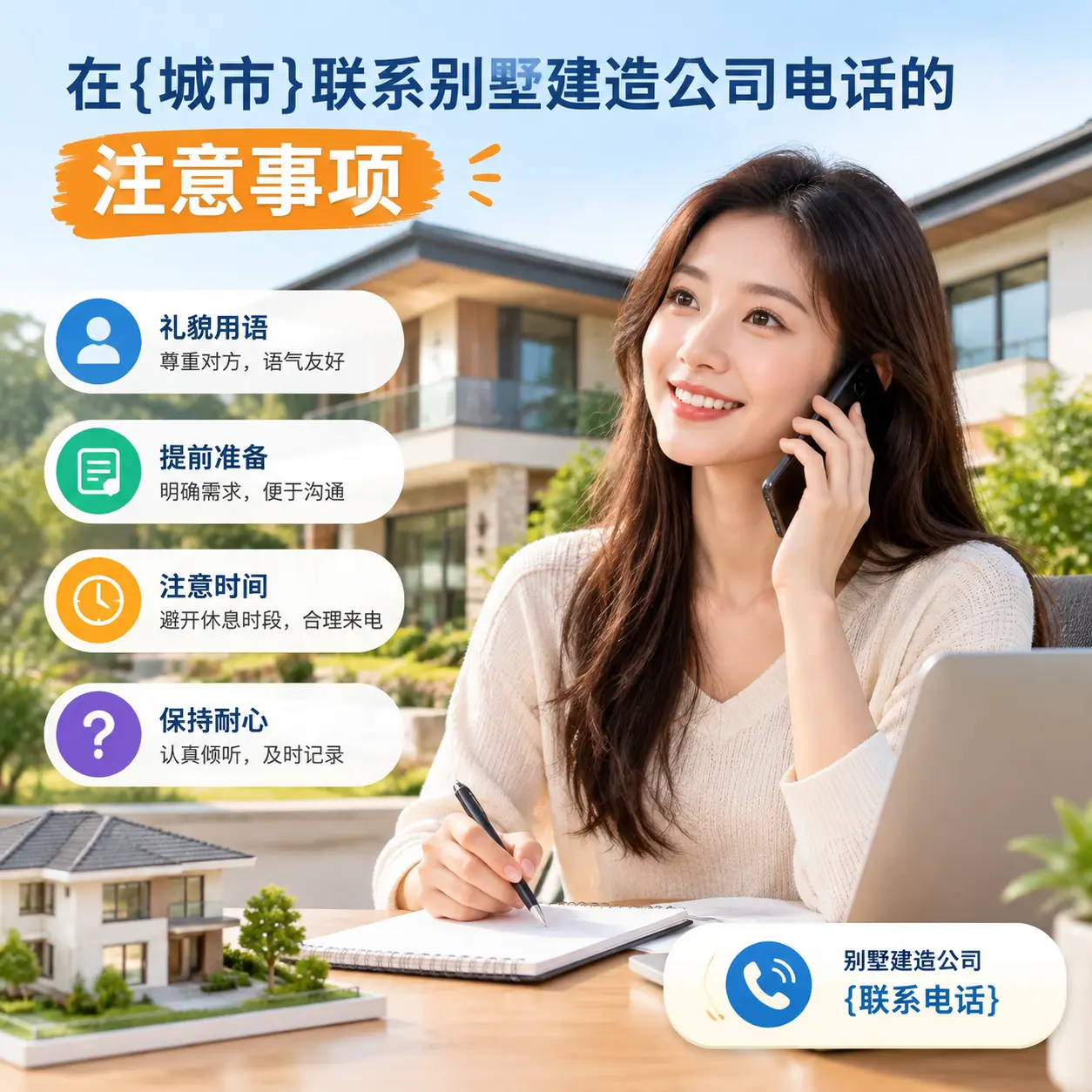 在正安联系别墅建造公司电话的注意事项