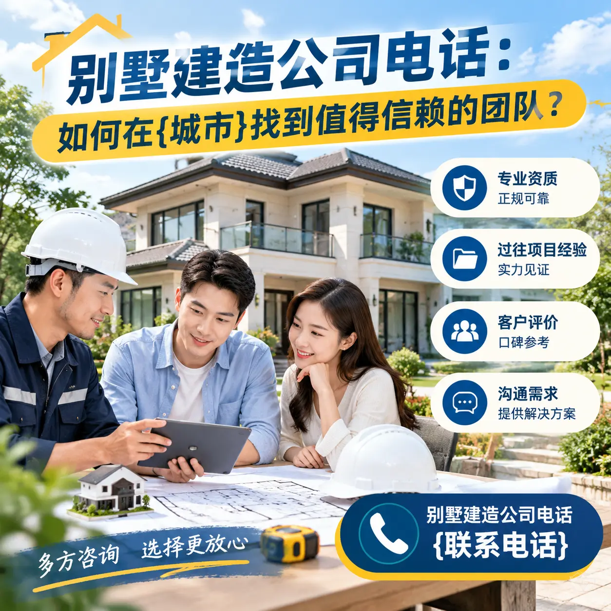 别墅建造公司电话：如何在正安找到值得信赖的团队？