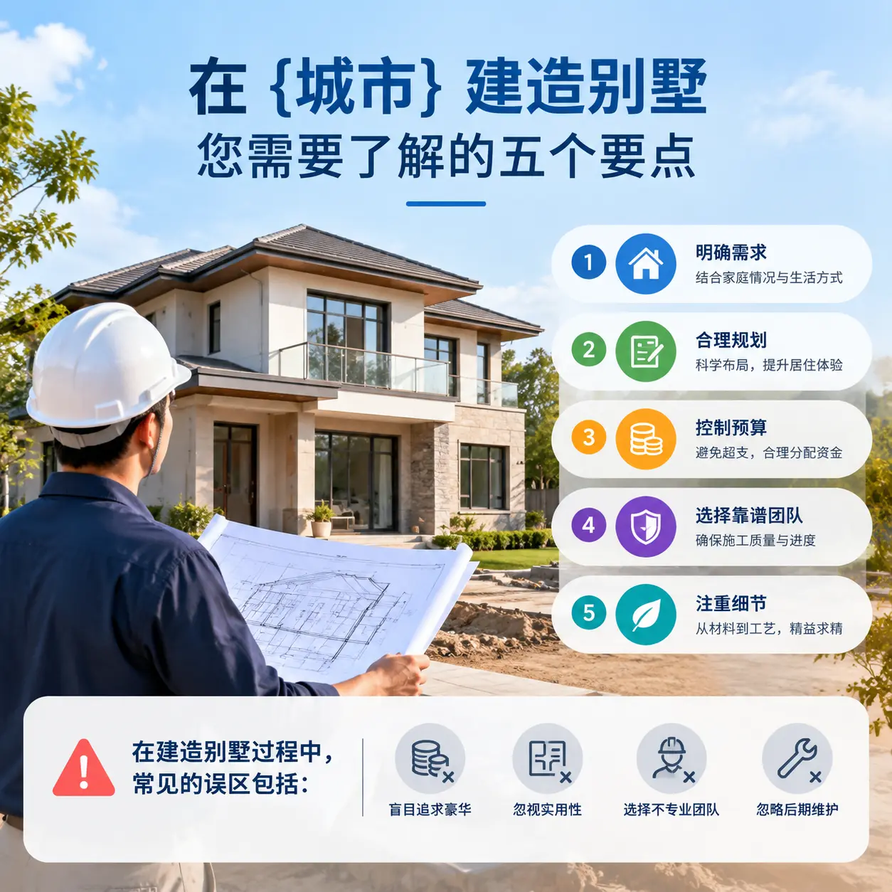 在 正安 建造别墅，您需要了解的五个要点