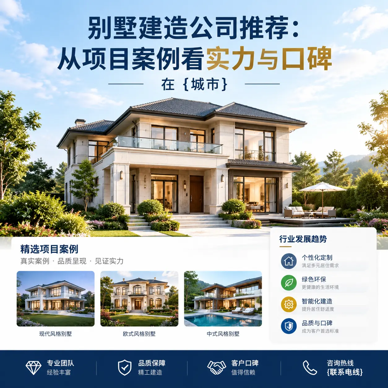 别墅建造公司推荐：从项目案例看实力与口碑在 正安